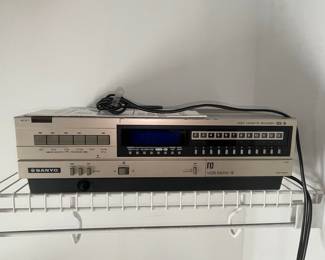 Sanyo Betamax Video Cassette Recorder