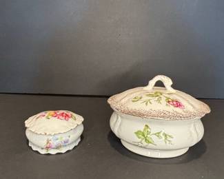 Buffalo Pottery Covered Dish and Trinket Box