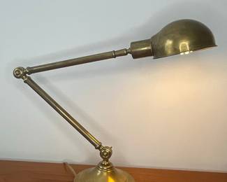 Vintage Brass Articulated Pharmacy Lamp