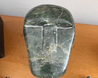Olmec Style Carved Greenstone Mask