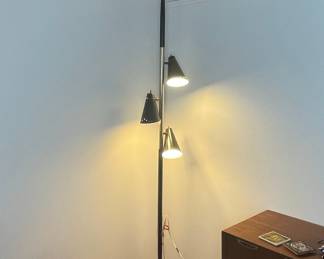 Mid-Century Modern 3-Arm Tension Pole Lamp