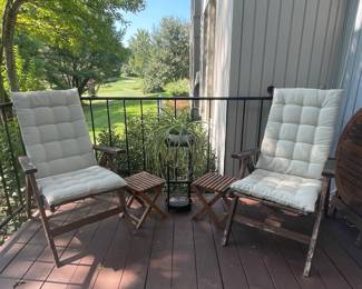 Outdoor Folding Chairs with Cushion