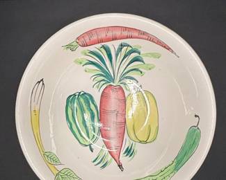 Grantorest Hand-Painted Vegetable Motif Bowl