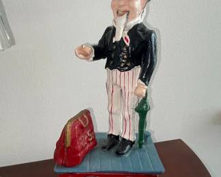 Uncle Sam Cast Iron Mechanical Bank