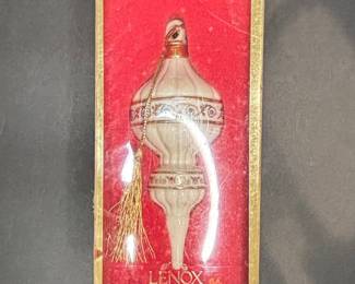 Lenox Porcelain Finial Ornament with Tassel