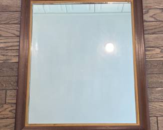 Mid-Century Walnut Wall Mirror