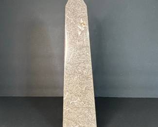 Fossil Stone Obelisk Sculpture