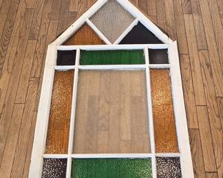 Gothic Revival Style Leaded Glass Window