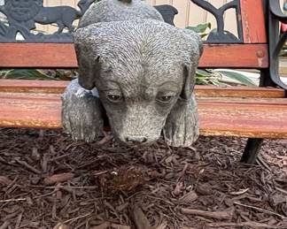 Labrador Puppy Garden Statue