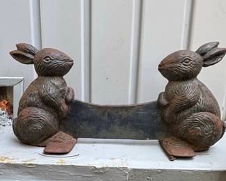 Cast Iron Rabbit Door Stop