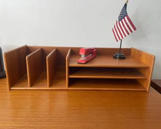Bent Silberg Mobler Teak Desk and Organizer