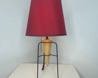 Mid-Century Modern Helena Frantova Style Cone Table Lamp