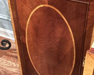 door detail of the china cabinet