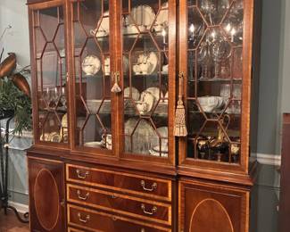 showcase Dining room china cabinet  72"w x 17" d x 86"h (top drawer is a silverware drawer) $1,945.00