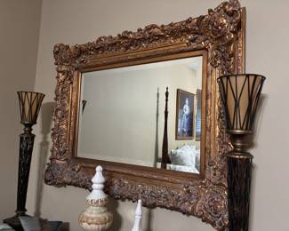 gold mirror 50.25" x 38.5" $1,250.00