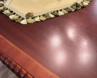 detail of dining room table