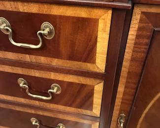 gorgeous detail of the china cabinet 