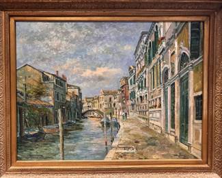 Art- Canals in Venice 49.5"x 40" $1,000.00
