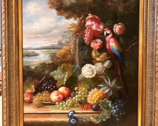 Art- parrot 39.5" x 49.5" $1,400.00