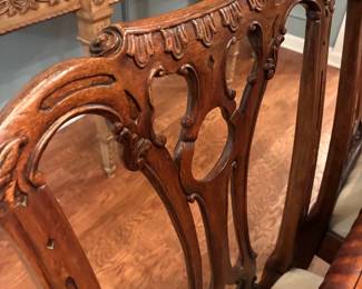 chair detail on dining room table