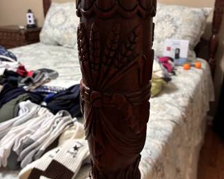 detail of the rice bed post