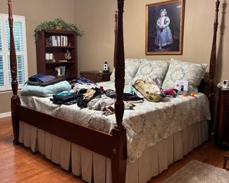 king high post rice bed $500.00