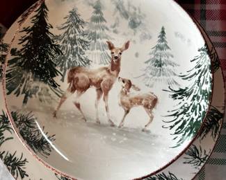 Lots of various Christmas plates