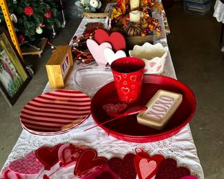 Valentines and fall decor 