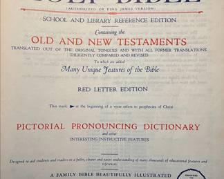 1960 John A. Hertel Co. Blue Ribbon Reference Bible