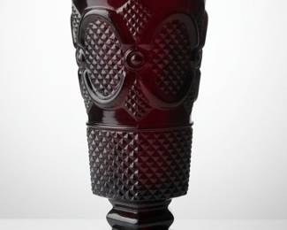 Avon Cape Cod Ruby Red Glass Vase