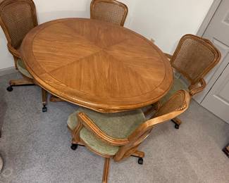 Stoneville Furniture Cane Back Dining Set