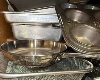 Stainless Steel Steamer Pot and Assorted Cookware