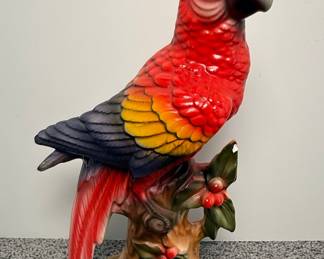 Norleans Japan Ceramic Parrot Figurine