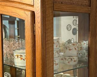 Vaughan of Virginia Oak Curio Display Cabinet