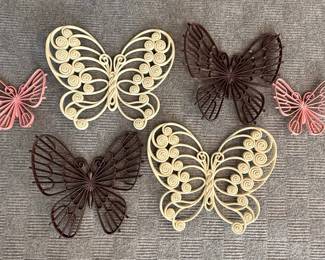 Burwood Products 1975 Butterfly Wall Decor Set