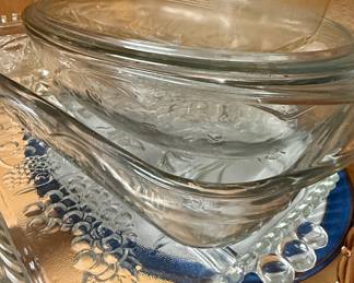 Assorted Pressed Glass Serving Collection