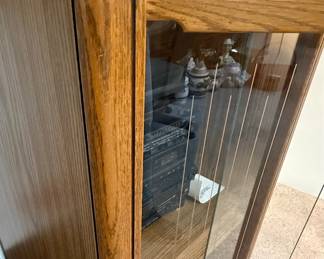 Mid-Century Modern Style Oak Media Cabinet