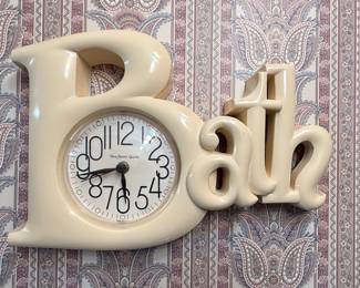 Burwood Products 'Bath' Wall Clock