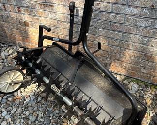 Tow-Behind Spike Aerator and Spreader