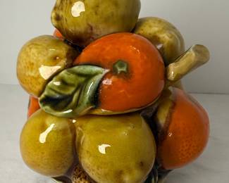 Inarco Orange Spice Fruit Basket Sugar Bowl