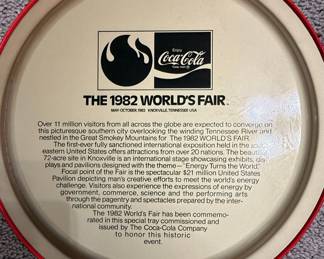 1982 Knoxville World's Fair Coca-Cola Serving Tray