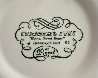 Royal China Currier & Ives Home Sweet Home Bowl