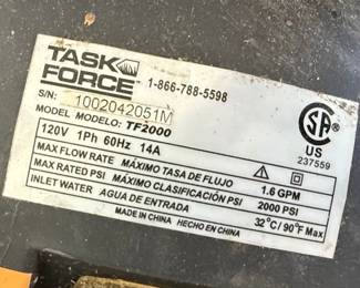 Task Force TF2000 Electric Pressure Washer