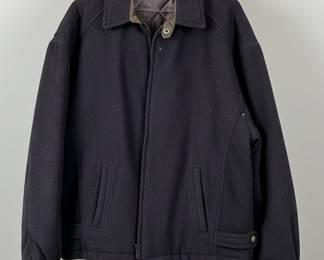 Perry Ellis Men's Wool Blend Bomber Jacket
