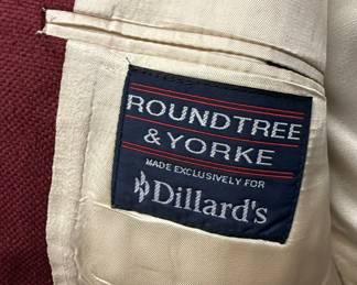 Roundtree & Yorke Burgundy Sport Coat