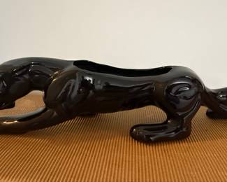 Mid-Century Modern Black Panther Planter