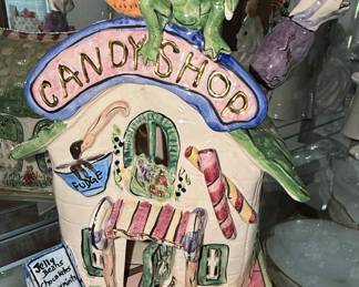 Blue Sky Clayworks Candy Shop Tea Light House 2001