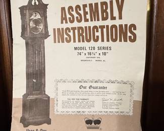 Emperor Clock Company Model 120 Grandfather Clock