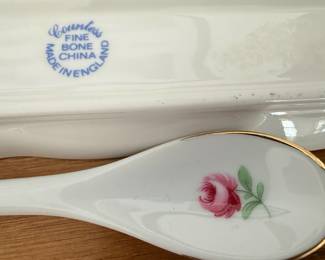 Countess Floral Bone China Spoon and Tray Set
