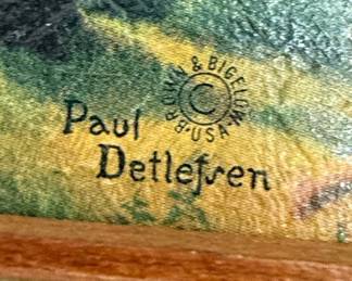 Paul Detlefsen "The Good Old Days" & "A Sturdy Landmark" Framed Prints Pair